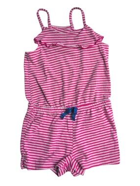 CAT & JACK Pink And White Striped Romper